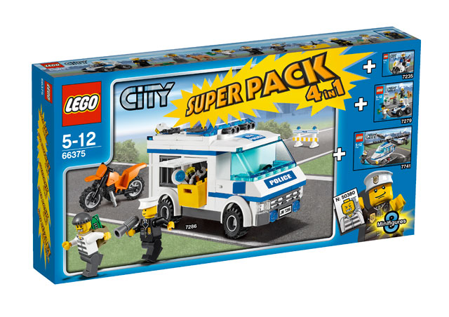 Конструктор LEGO (ЛЕГО) City 66375 City Super Pack 4 in 1