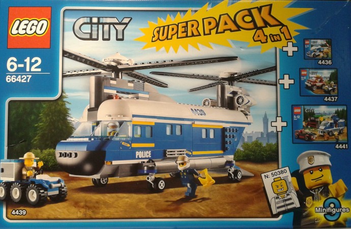 Конструктор LEGO (ЛЕГО) City 66427 City Police Super Pack 4-in-1