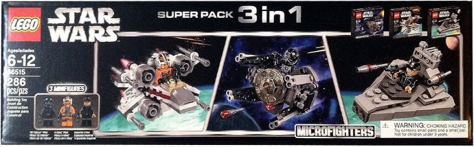 Конструктор LEGO (ЛЕГО) Star Wars 66515 Microfighter Super Pack 3 in 1