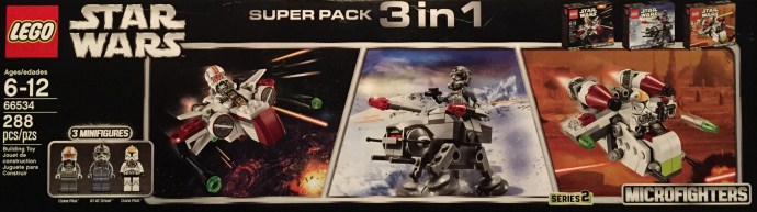 Конструктор LEGO (ЛЕГО) Star Wars 66534 Microfighter 3 in 1 Super Pack