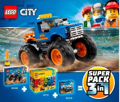 Конструктор LEGO (ЛЕГО) City 66615 Super Pack 3-in-1
