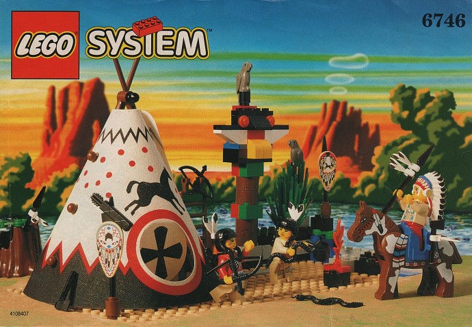 Конструктор LEGO (ЛЕГО) Western 6746 Chief's Tepee