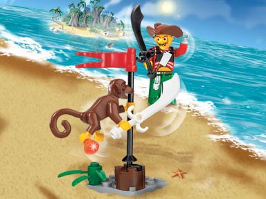 Конструктор LEGO (ЛЕГО) 4 Juniors 7081 Harry Hardtack and Monkey