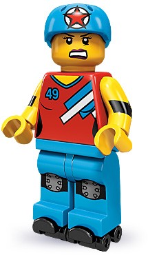 Конструктор LEGO (ЛЕГО) Collectable Minifigures 71000 Roller Derby Girl