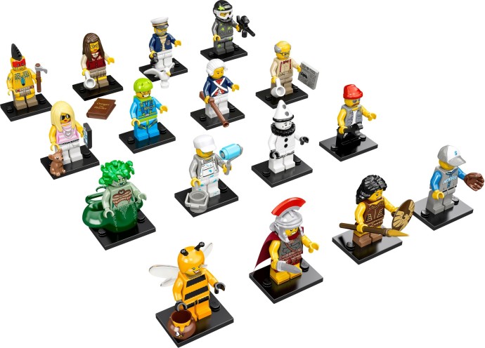 Конструктор LEGO (ЛЕГО) Collectable Minifigures 71001 LEGO Collectable Minifigures Series 10 - Complete (except Mr. Gold)