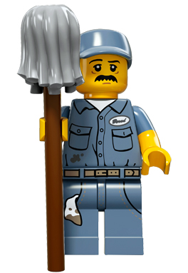 Конструктор LEGO (ЛЕГО) Collectable Minifigures 71011 Janitor