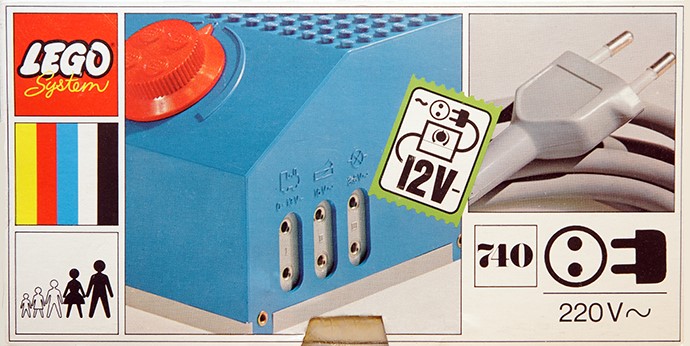 Конструктор LEGO (ЛЕГО) Trains 740 12V Transformer for 220V Pack