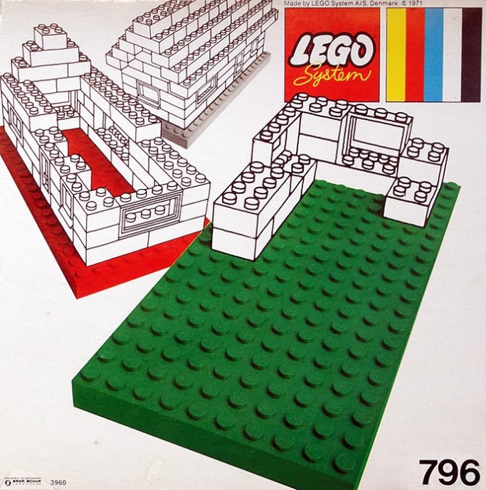Конструктор LEGO (ЛЕГО) Universal Building Set 796 2 Large Baseplates, Green/Yellow