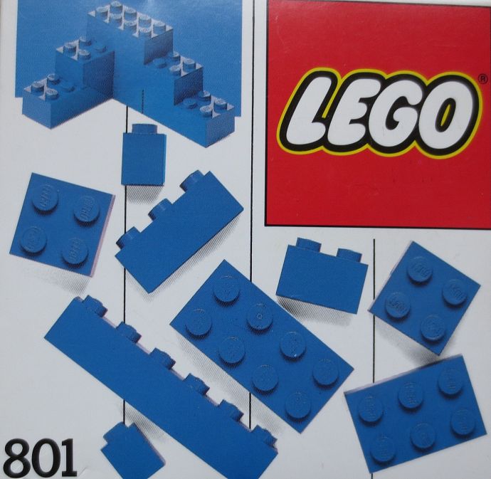 Конструктор LEGO (ЛЕГО) Basic 801 Extra Bricks Blue