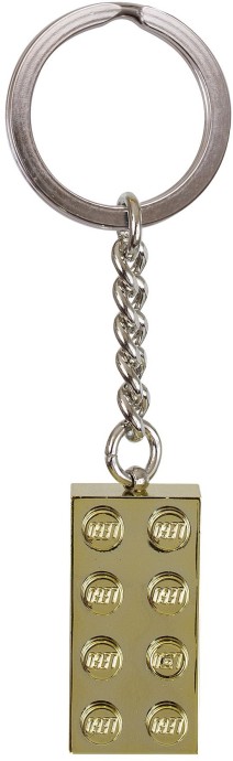 Конструктор LEGO (ЛЕГО) Gear 850808 Gold 2 x 4 Stud Key Chain