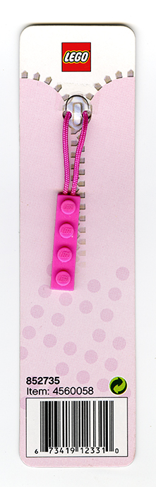 Конструктор LEGO (ЛЕГО) Gear 852735 Zipper Puller (Pink)