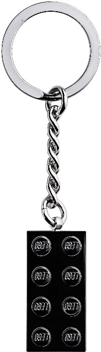 Конструктор LEGO (ЛЕГО) Gear 853992 2x4 Black Metal Keyring