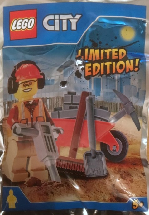 Конструктор LEGO (ЛЕГО) City 951702 Workman and wheelbarrow