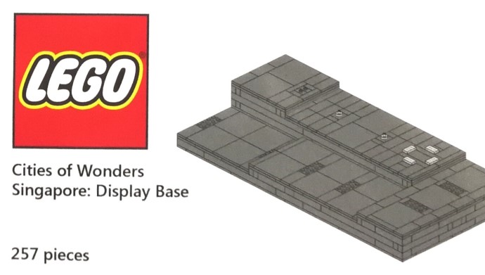 Конструктор LEGO (ЛЕГО) Promotional COWS Cities of Wonders - Singapore: Display stand