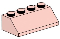 LEGO Bulk Bricks 10008 2x4 Sand Red Roof Bricks