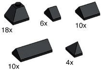 LEGO Bulk Bricks 10160 Black Ridge Tiles