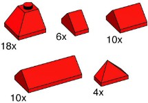 LEGO Bulk Bricks 10162 Red Ridge Tiles