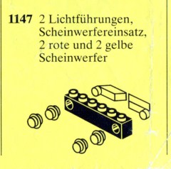 LEGO Service Packs 1147 Light Prisms & Holder, Red/Yellow Light Covers