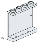 LEGO Bulk Bricks 3507 1x4x3 Wall Element Clear