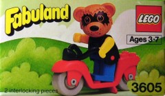 LEGO Fabuland 3605 Ricky Racoon and his Scooter