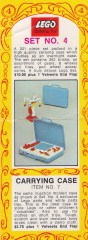 LEGO Samsonite 4 Promotional Set No. 4 with Carrying Case (Kraft Velveeta)