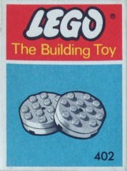 LEGO System 402 White Turntables (The Building Toy)