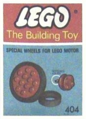 LEGO System 404 Wheels for Motor (The Building Toy)