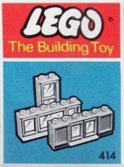 LEGO System 414 Windows Parts Pack, White (The Building Toy)