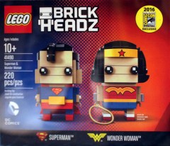 LEGO BrickHeadz 41490 Superman & Wonder Woman