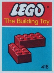 LEGO System 418 2 x 4 Bricks (The Building Toy)