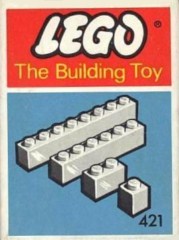 LEGO System 421 2 eights 2 sixes 2 fours 8 twos 6 ones (The Building Toy)