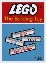 LEGO System 426 7 Named Beams (The Building Toy)