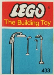 LEGO System 433 6 Street Lamps with Curved Top (The Building Toy)