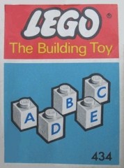LEGO System 434 50 lettered bricks (The Building Toy)