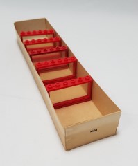 LEGO System 451 1 x 6 x 3 Window, Red or White