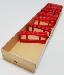 LEGO System 452 1 x 6 x 2 Window, Red or White