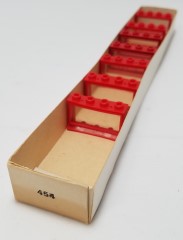 LEGO System 454 1 x 4 x 2 Window, Red or White