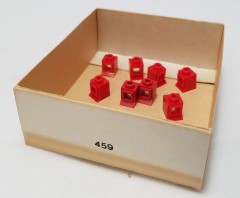 LEGO System 459 1 x 1 x 1 Window, Red or White