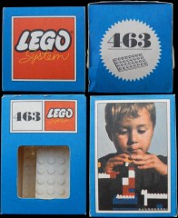 LEGO System 463 4 x 8 Plates, White