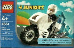 LEGO 4 Juniors 4651 Police Motorcycle