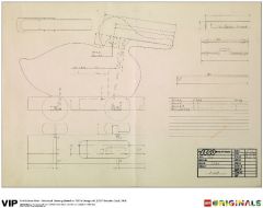 LEGO Gear 5005999 1st Edition of Wooden Duck Print, 1958