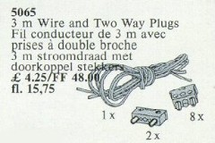 LEGO Service Packs 5065 Two-Way Plugs and Cable 3.0 m