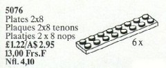 LEGO Service Packs 5076 Plates 2 x 8 White