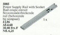 LEGO Service Packs 5085 Insulating Track Plus Socket 12 V (Isolating Rail)