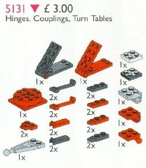LEGO Service Packs 5131 Hinges, Couplings, Turntables