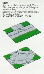 LEGO Service Packs 5180 Airport T-Junction and Circle Base Plates
