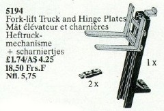LEGO Service Packs 5194 Forklift Truck and Hinge Plates