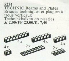 LEGO Service Packs 5234 20 Technic Beams and Plates Black