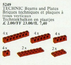 LEGO Service Packs 5249 20 Technic Beams and Plates Red