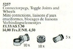 LEGO Service Packs 5257 Connector Pegs, Toggle Joints and Wheels